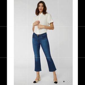 JBRAND mid rise crop bootcut